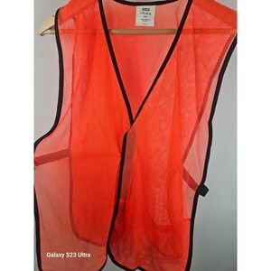 Safety, Construction vest, orange, sz S/M, mesh with velcro closure